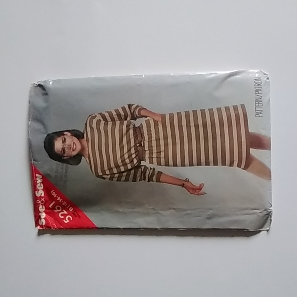 See & Sew SZ 12-16 Vintage Dress Pattern #5261